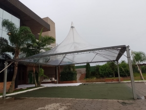 TENDA CHAPÉU DE BRUXA 10X10 TRANSPARENTE